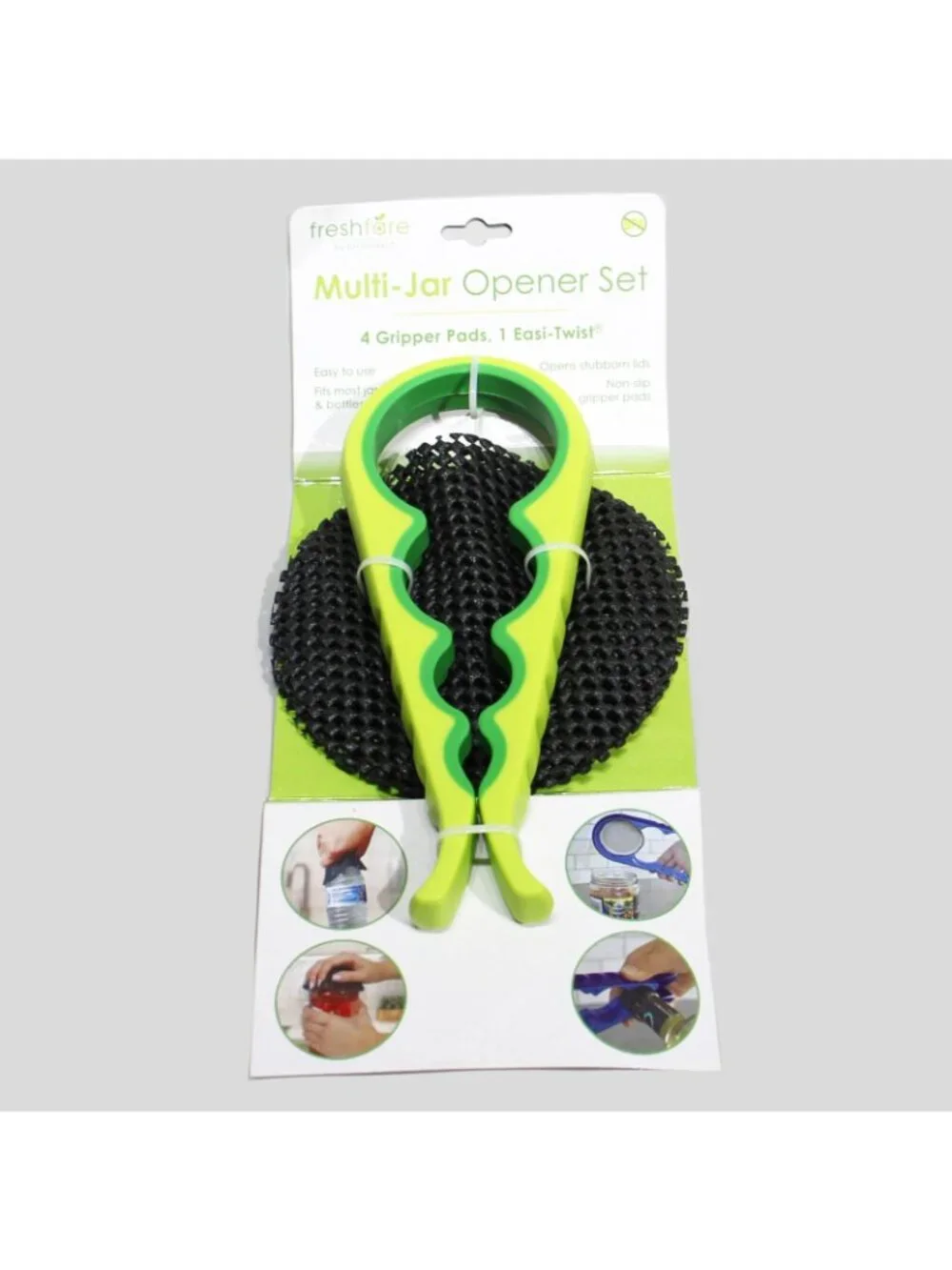Fresh Air Multi-Jar Opener Set Lot of 2 Green